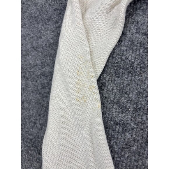 Lululemon Sweater Womens Small White Knit Pullover Mesh Panel Long Sleeve Logo - Picture 6 of 10